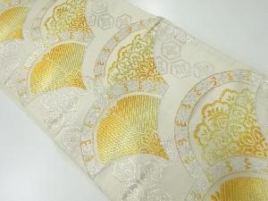 アンティーク　青海波に花模様織り出し袋帯（材料）